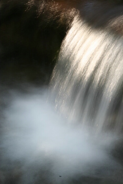 Mountain spring waterfall