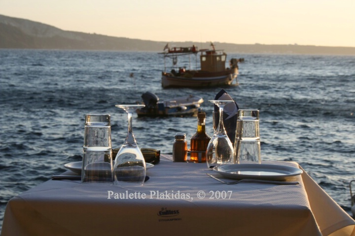 Dinner for Two in Santorini