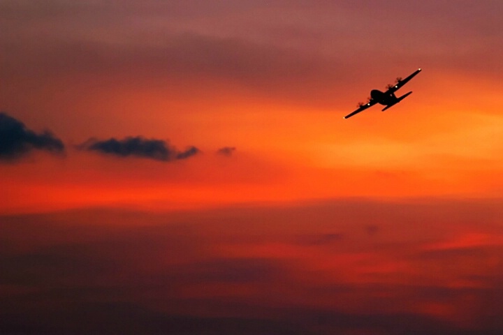 Sunset Fly-by