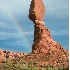 © Patricia A. Casey PhotoID # 4800962: Balanced Rock and Rainbow