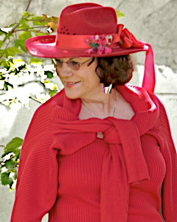 Red Hat Lady, Frances my wife