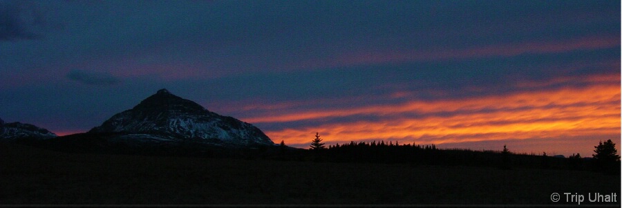 Sunset on Glacier Nat'l Park