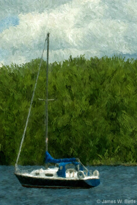Boat Impressionist Painting - ID: 4841252 © James W. Betts