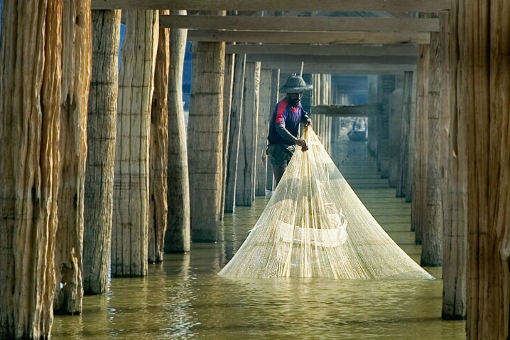 Fishing Under A Bridge