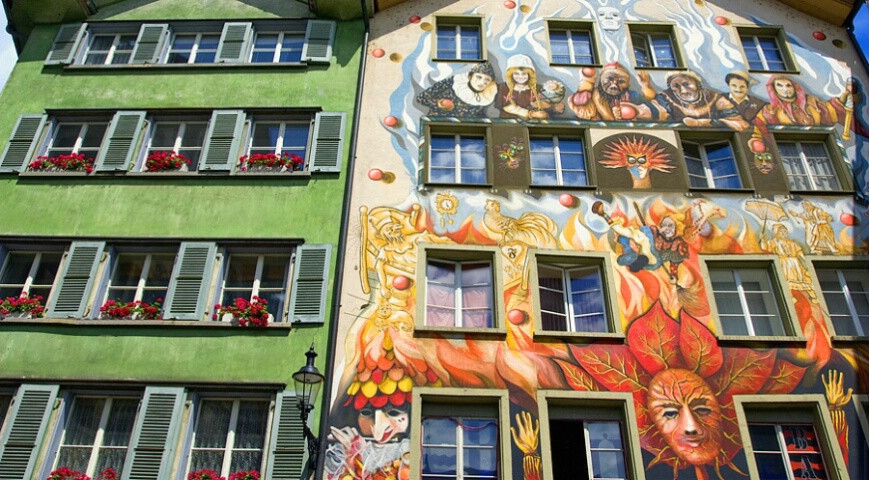 The Colorful Facade, Old Lucerne