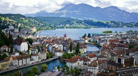 View From Above the City of Lucerne