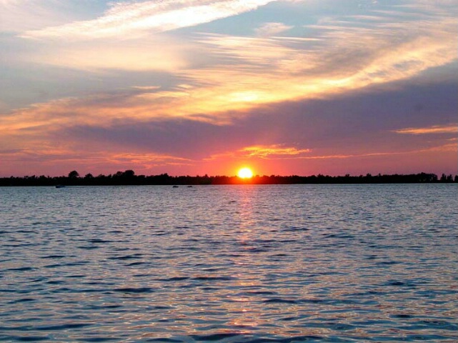 Sunset  Sandy Pond