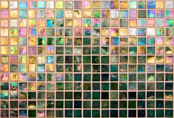 Iridescent Tile Wall