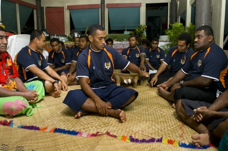 Rugby team kava session