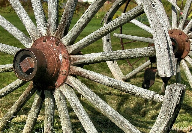 Rust and Wooden Spokes