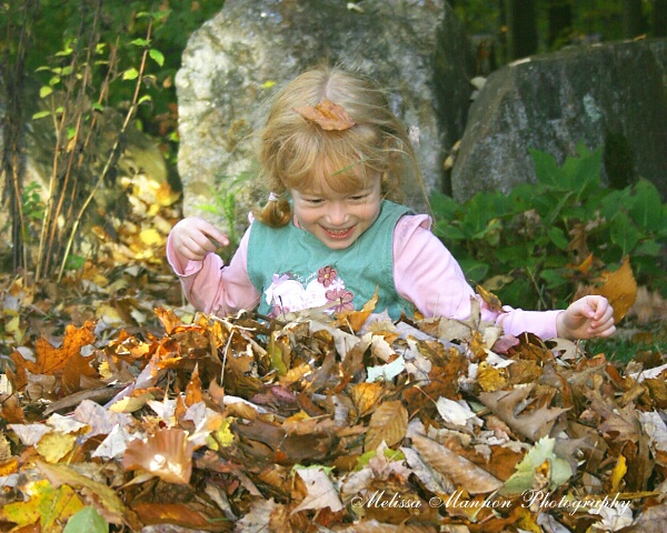 Happiness is Plunging into a Pile of Leaves