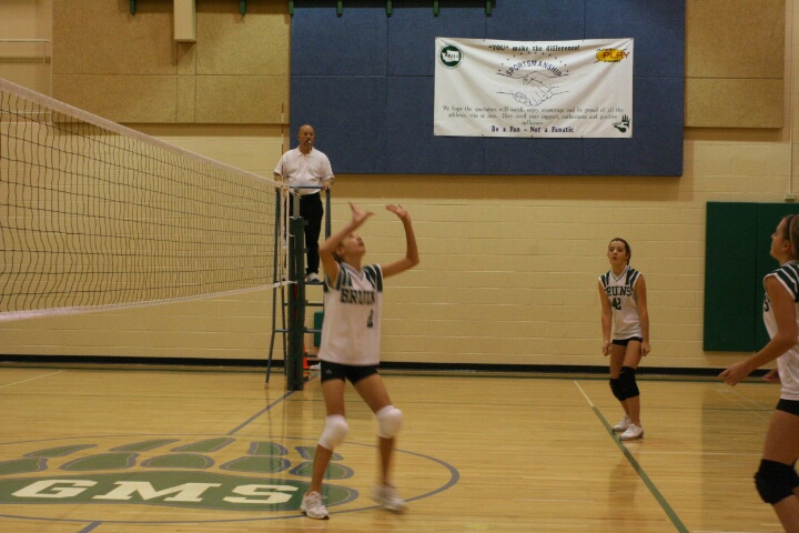 volleyball in gym