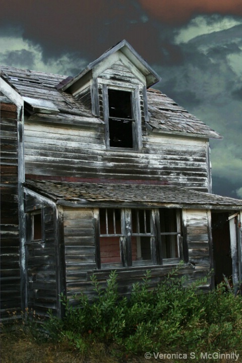 old abandoned farmhouse