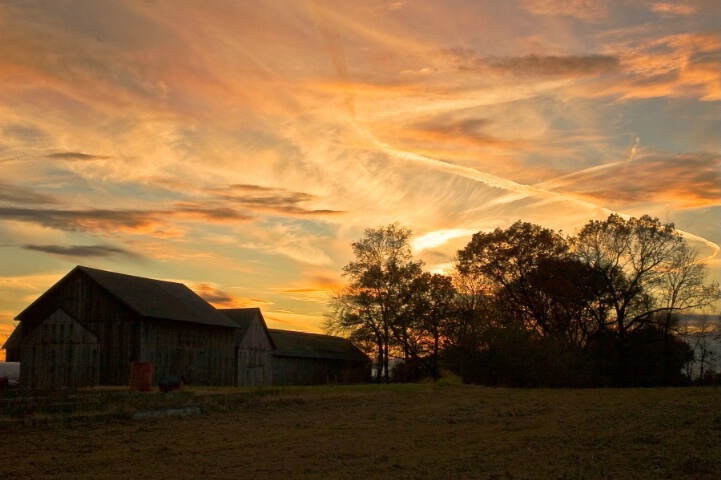 Normal Lens #2 - Sunset on a Farm