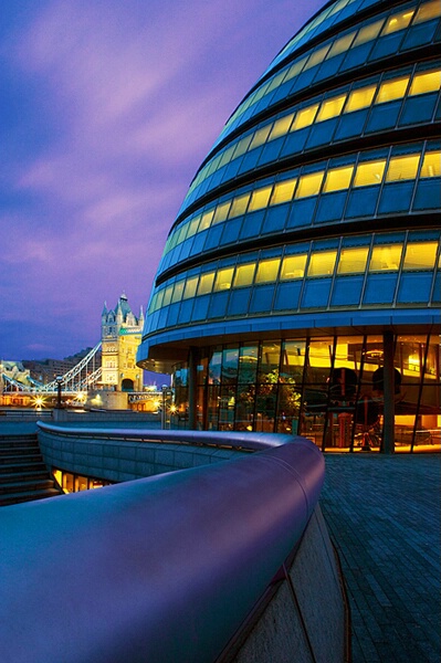 London City Hall at Dusk