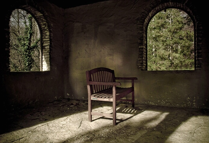 Two Windows and a  Bench