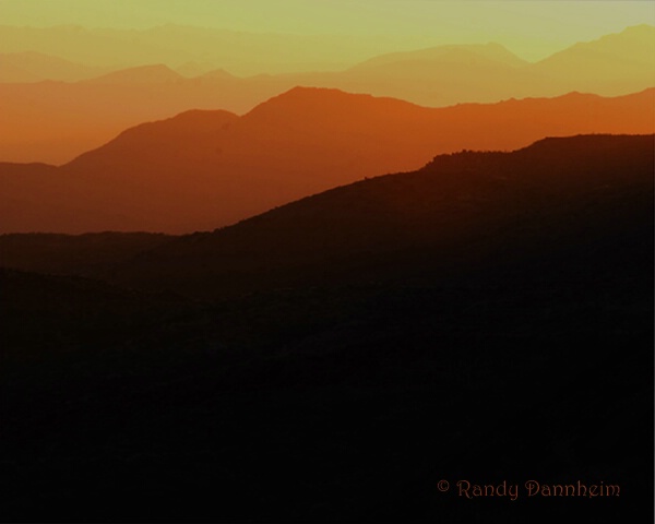 Golden Sunset - Four Peaks Vista