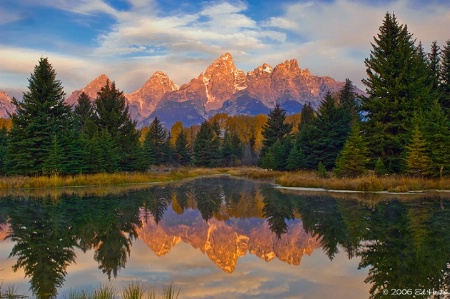 Sunrise at Schwabacher Landing