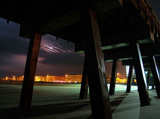 under the pier