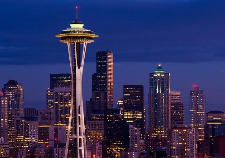 Seattle Skyline at Dusk