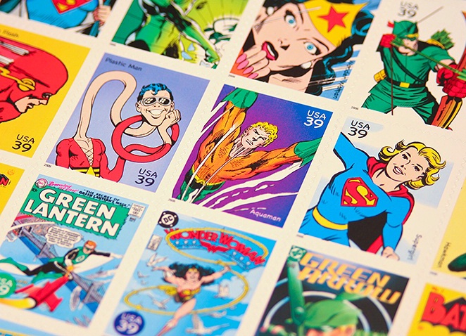 USA Super Hero 39-Cent Stamps