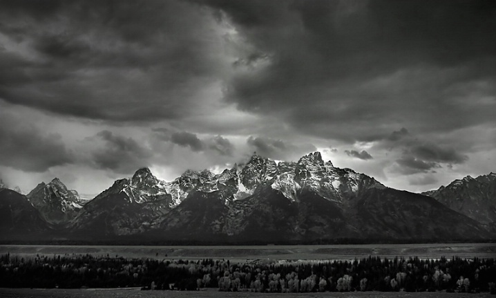 - The Tetons - Shot in B/W