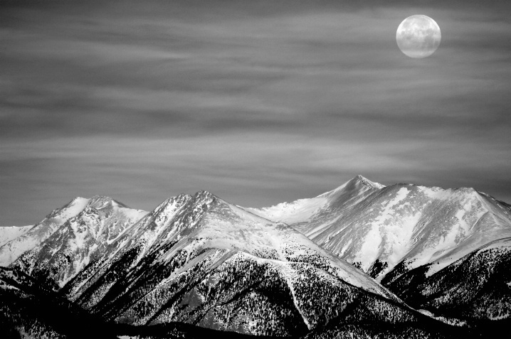 Winter Morning Moon