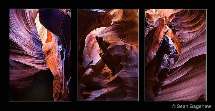 Antelope Canyon Triptych