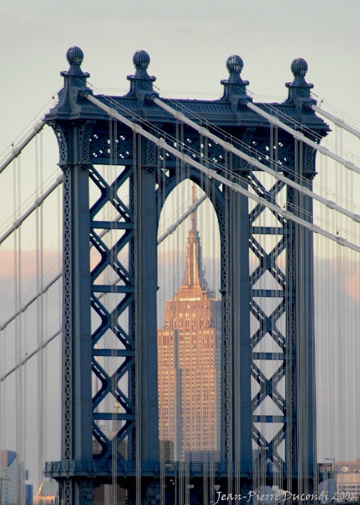 Empire State Building thru Manhattan Bridge