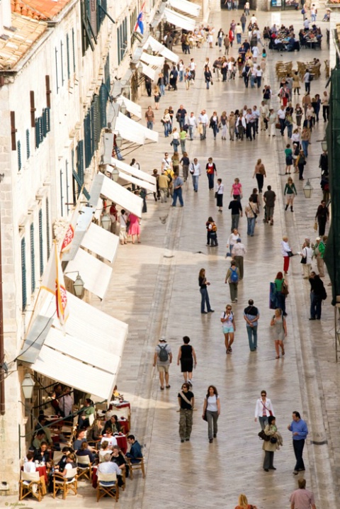 Stradun Placa - view from wall - ID: 5431392 © James R. Lipps