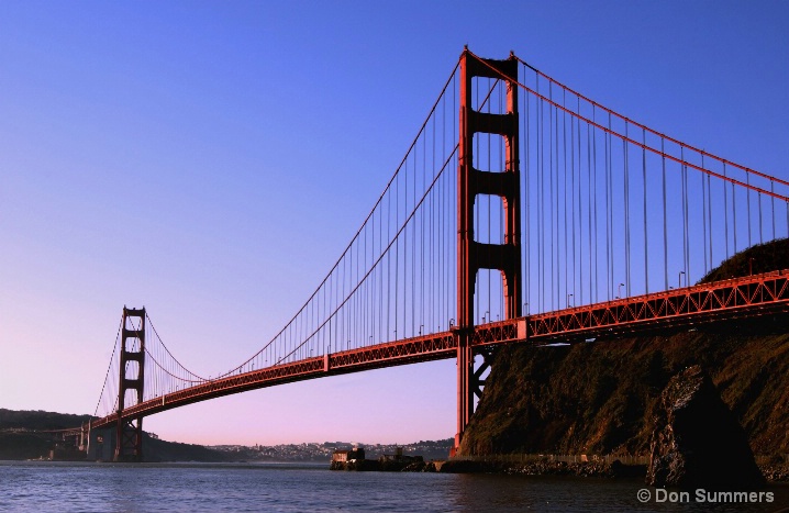 Golden Gate Bridge Early Morning 2007 - ID: 5433585 © Donald J. Comfort