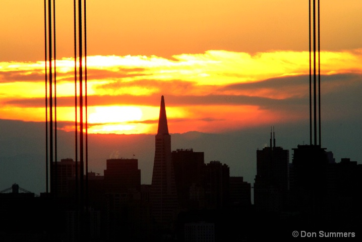 Sunrise Over the Transamerica Building 2007 - ID: 5433780 © Donald J. Comfort