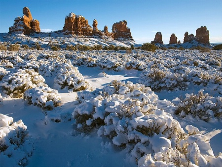 Snow at Arches