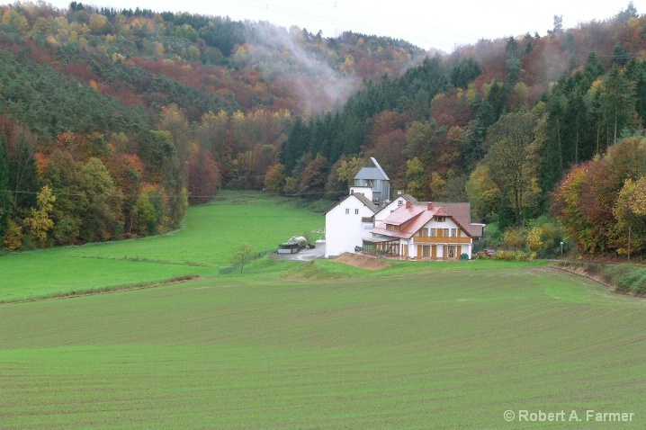 A typical german farm house.  Taken at 3:30pm as t