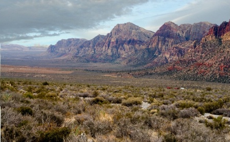 DRIVING THROUGH RED ROCK CANYON