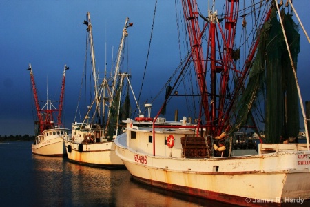 Shrimp Boats in the Harbor