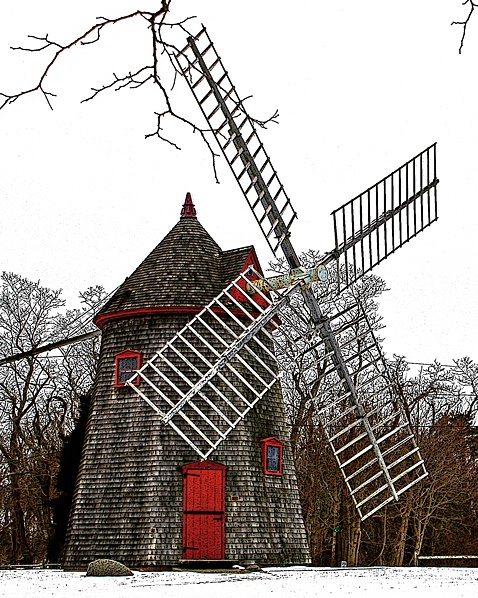 Windmill in Winter (1st place prof. digital class)