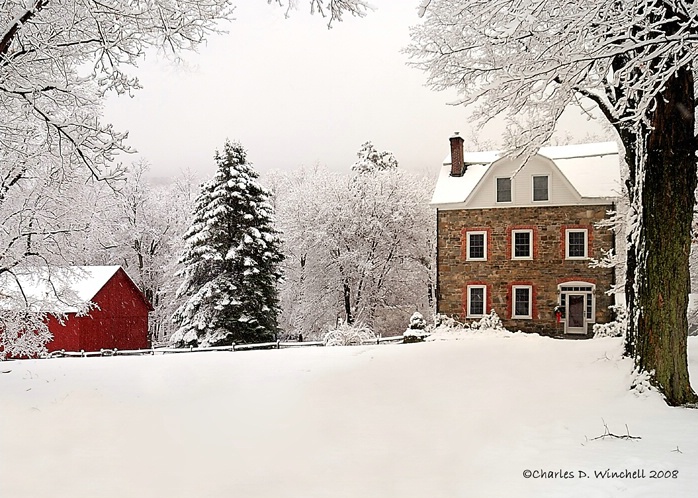 Carvey-Gatfield House in Winter