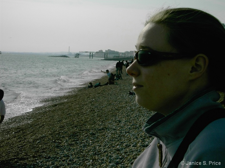 Katie at Brighton Beach