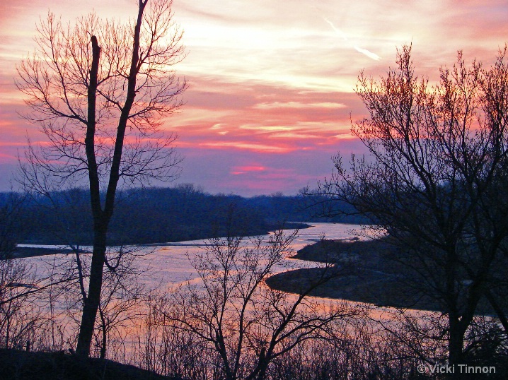 Sunset on the Kansas River