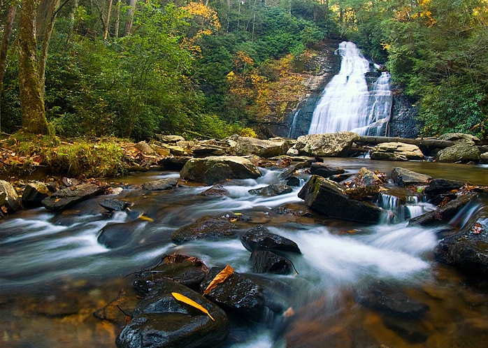 Upper Helton Creek Falls, Chattahooche NF, GA - ID: 5538025 © george w. sharpton