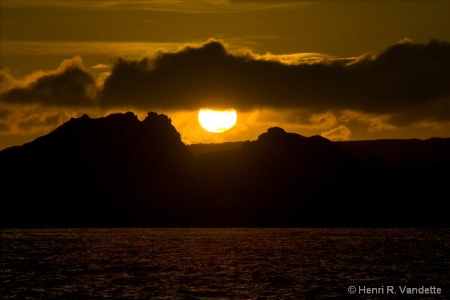 Sunset in the Galapagos