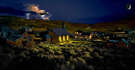 Approaching Storm Over Bodie