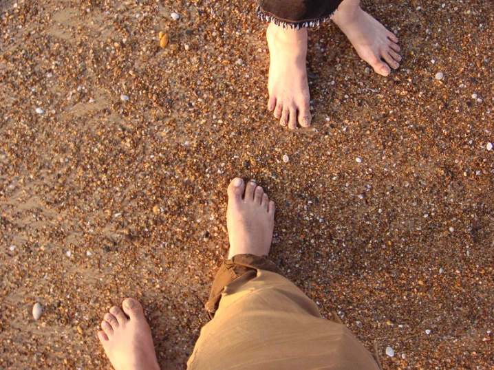 Feet on the sand