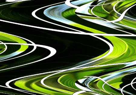 An abstract from green leaves