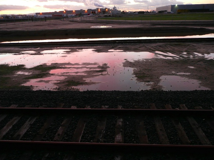 Quiet Sunset On The Tracks