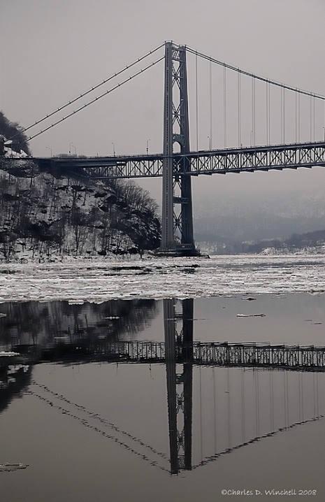 Bear Mt Bridge- Winter Vertical