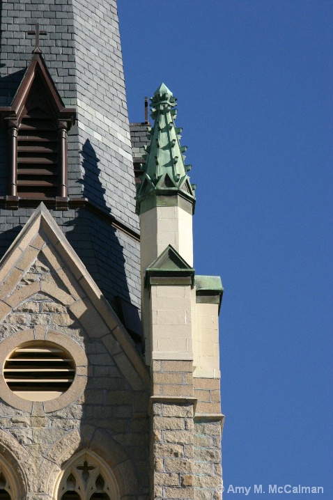 downtown church steeple