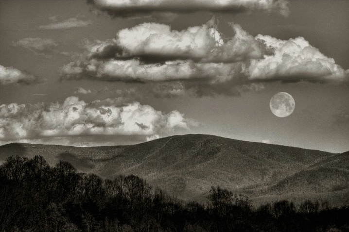 Apple Orchard Mountain Moonrise