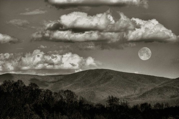 Apple Orchard Mountain Moonrise